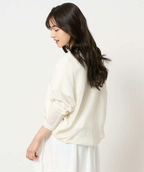 Maison de CINQ / メゾン ドゥ サンク カーディガン・ボレロ | 【小さいサイズ】リネン混モモンガニットカーディガン/洗える | 詳細1