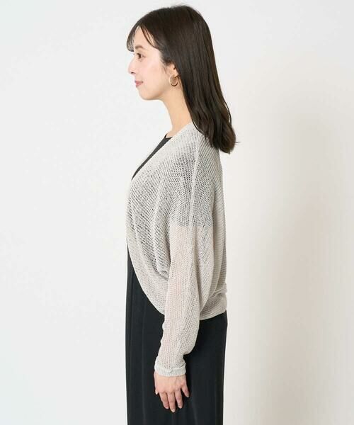 Maison de CINQ / メゾン ドゥ サンク カーディガン・ボレロ | 【小さいサイズ】リネン混モモンガニットカーディガン/洗える | 詳細6