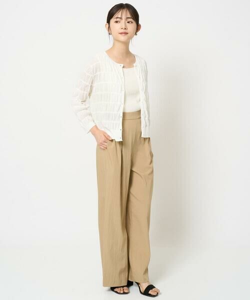 Maison de CINQ / メゾン ドゥ サンク カーディガン・ボレロ | 【小さいサイズ】シャーリングボーダーニットカーディガン/洗える | 詳細14