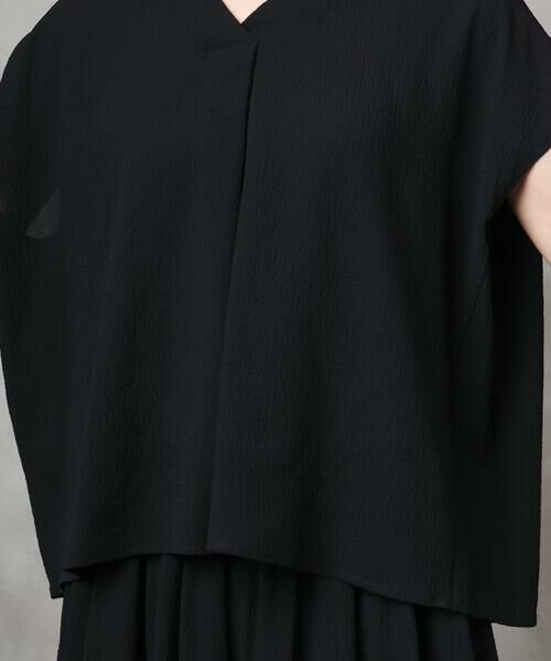 Maison de CINQ / メゾン ドゥ サンク シャツ・ブラウス | 小さいサイズ]楊柳Vネックデザインブラウス(セットアップ対応) | 詳細21