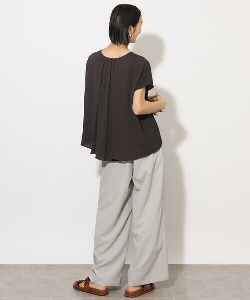 Maison de CINQ / メゾン ドゥ サンク シャツ・ブラウス | 小さいサイズ]楊柳Vネックデザインブラウス(セットアップ対応) | 詳細9