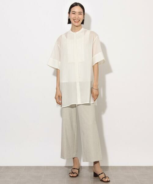 Maison de CINQ / メゾン ドゥ サンク シャツ・ブラウス | [小さいサイズ]シアーチュニックブラウス | 詳細25