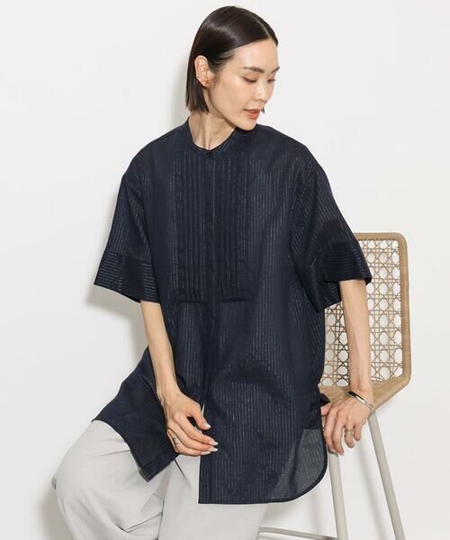 Maison de CINQ / メゾン ドゥ サンク シャツ・ブラウス | [小さいサイズ]シアーチュニックブラウス | 詳細3