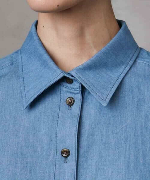 Maison de CINQ / メゾン ドゥ サンク シャツ・ブラウス | [小さいサイズ]ライトオンスデニムシャツ(セットアップ対応) | 詳細10