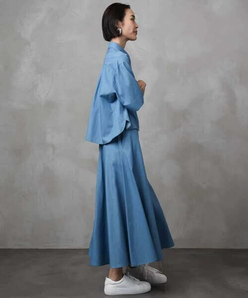 Maison de CINQ / メゾン ドゥ サンク シャツ・ブラウス | [小さいサイズ]ライトオンスデニムシャツ(セットアップ対応) | 詳細18
