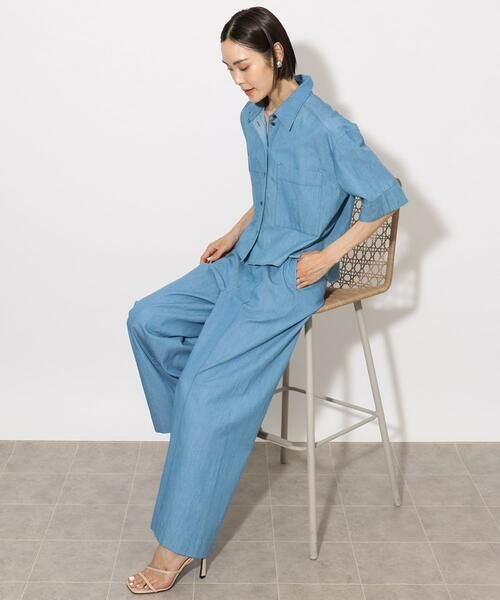 Maison de CINQ / メゾン ドゥ サンク シャツ・ブラウス | [小さいサイズ]ライトオンスデニムシャツ(セットアップ対応) | 詳細19