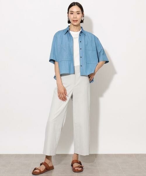 Maison de CINQ / メゾン ドゥ サンク シャツ・ブラウス | [小さいサイズ]ライトオンスデニムシャツ(セットアップ対応) | 詳細22