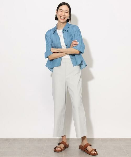 Maison de CINQ / メゾン ドゥ サンク シャツ・ブラウス | [小さいサイズ]ライトオンスデニムシャツ(セットアップ対応) | 詳細24