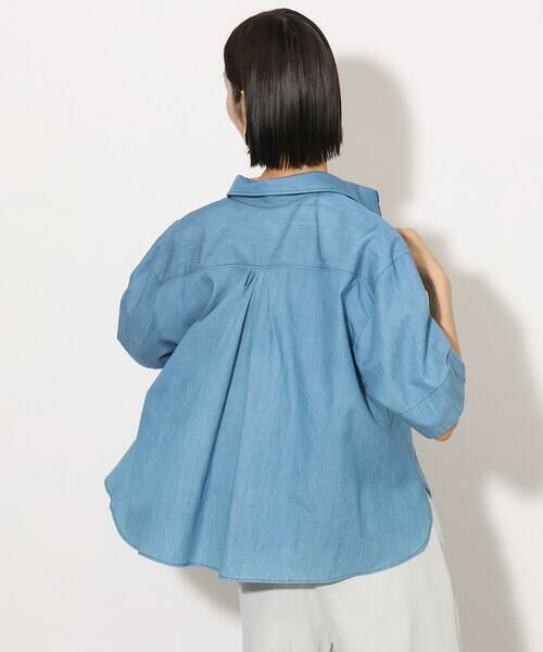 Maison de CINQ / メゾン ドゥ サンク シャツ・ブラウス | [小さいサイズ]ライトオンスデニムシャツ(セットアップ対応) | 詳細4
