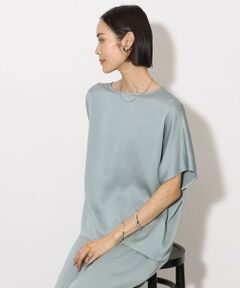 Maison de CINQ / メゾン ドゥ サンク シャツ・ブラウス | [小さいサイズ]サテンオーバーブラウス(セットアップ対応)