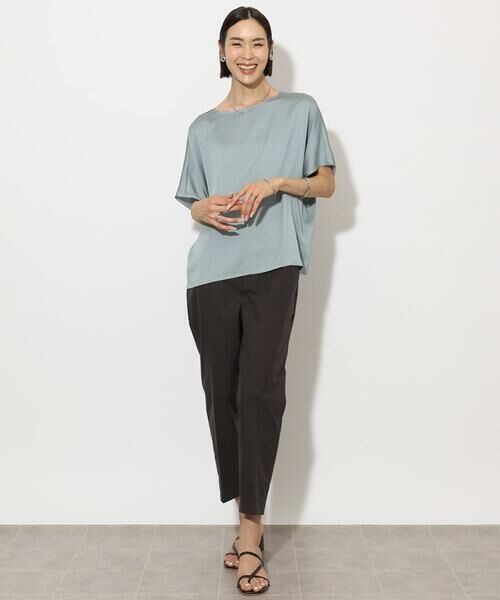 Maison de CINQ / メゾン ドゥ サンク シャツ・ブラウス | [小さいサイズ]サテンオーバーブラウス(セットアップ対応) | 詳細25