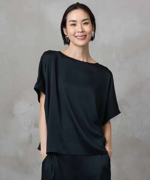 Maison de CINQ / メゾン ドゥ サンク シャツ・ブラウス | [小さいサイズ]サテンオーバーブラウス(セットアップ対応) | 詳細5