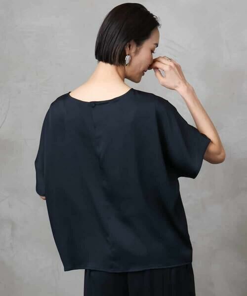 Maison de CINQ / メゾン ドゥ サンク シャツ・ブラウス | [小さいサイズ]サテンオーバーブラウス(セットアップ対応) | 詳細6