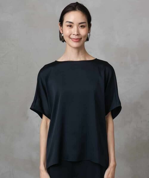 Maison de CINQ / メゾン ドゥ サンク シャツ・ブラウス | [小さいサイズ]サテンオーバーブラウス(セットアップ対応) | 詳細7