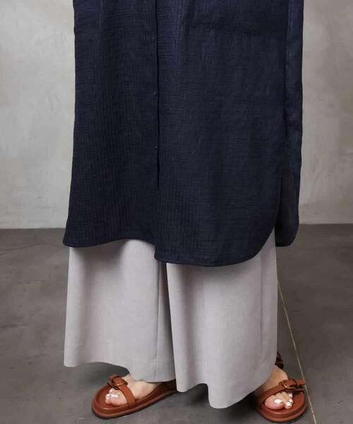 Maison de CINQ / メゾン ドゥ サンク ロング・マキシ丈ワンピース | [小さいサイズ]シアーシャツワンピース | 詳細11