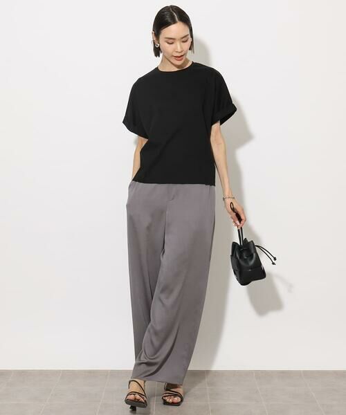 Maison de CINQ / メゾン ドゥ サンク カットソー | [小さいサイズ]ロールアップスリーブカットソー(着心地抜群) | 詳細20