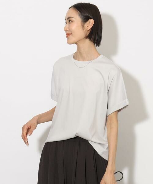 Maison de CINQ / メゾン ドゥ サンク カットソー | [小さいサイズ]ロールアップスリーブカットソー(着心地抜群) | 詳細3