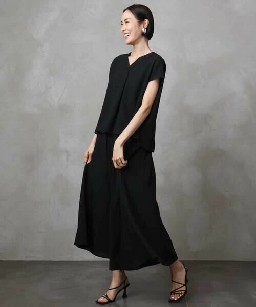 Maison de CINQ / メゾン ドゥ サンク その他パンツ | [ 小さいサイズ]楊柳ギャザーワイドパンツ(セットアップ対応) | 詳細14