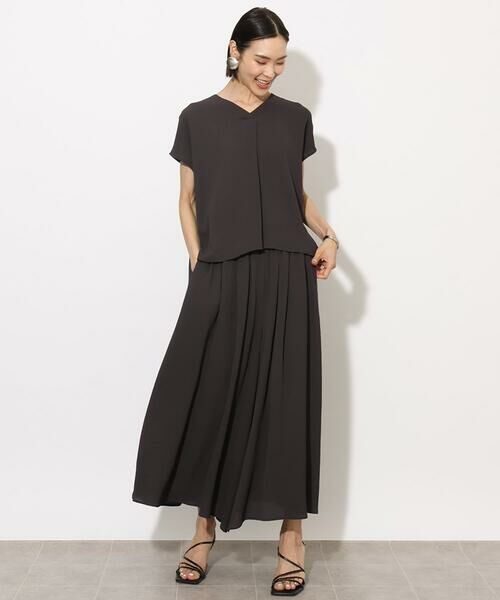 Maison de CINQ / メゾン ドゥ サンク その他パンツ | [ 小さいサイズ]楊柳ギャザーワイドパンツ(セットアップ対応) | 詳細19