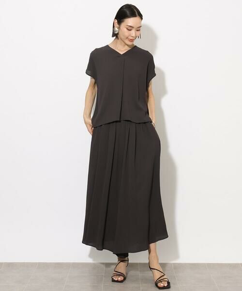 Maison de CINQ / メゾン ドゥ サンク その他パンツ | [ 小さいサイズ]楊柳ギャザーワイドパンツ(セットアップ対応) | 詳細20