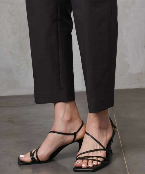 Maison de CINQ / メゾン ドゥ サンク ショート・ハーフ・半端丈パンツ | [小さいサイズ]ストレッチツイルテーパードパンツ(機能性素材) | 詳細10