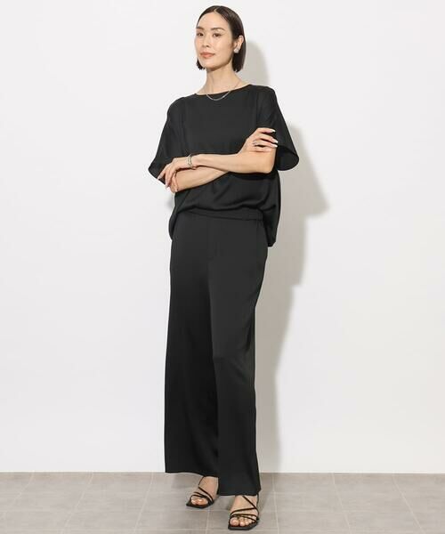 Maison de CINQ / メゾン ドゥ サンク その他パンツ | [小さいサイズ]サテンワイドパンツ(セットアップ対応) | 詳細2