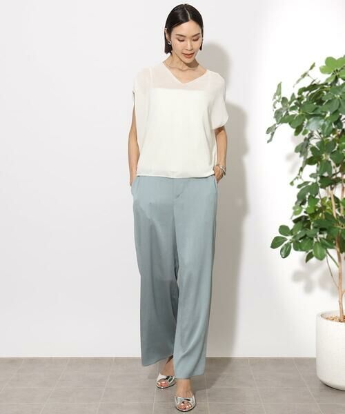 Maison de CINQ / メゾン ドゥ サンク その他パンツ | [小さいサイズ]サテンワイドパンツ(セットアップ対応) | 詳細27