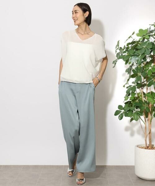 Maison de CINQ / メゾン ドゥ サンク その他パンツ | [小さいサイズ]サテンワイドパンツ(セットアップ対応) | 詳細28