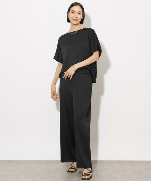 Maison de CINQ / メゾン ドゥ サンク その他パンツ | [小さいサイズ]サテンワイドパンツ(セットアップ対応) | 詳細3