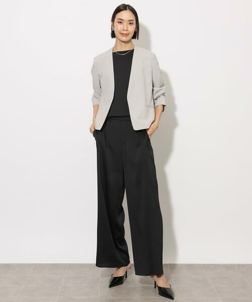 Maison de CINQ / メゾン ドゥ サンク その他パンツ | [小さいサイズ]サテンワイドパンツ(セットアップ対応) | 詳細4