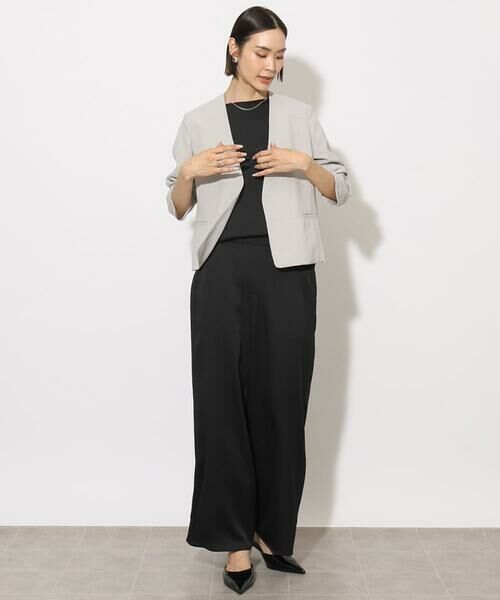 Maison de CINQ / メゾン ドゥ サンク その他パンツ | [小さいサイズ]サテンワイドパンツ(セットアップ対応) | 詳細6