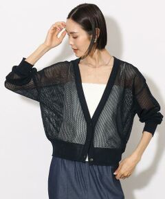 Maison de CINQ / メゾン ドゥ サンク カーディガン・ボレロ | [小さいサイズ]メッシュカーディガン(ホールガーメント)