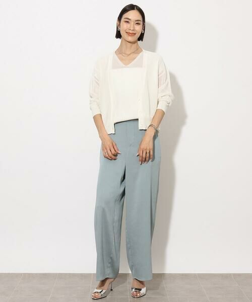 Maison de CINQ / メゾン ドゥ サンク カーディガン・ボレロ | [小さいサイズ]メッシュカーディガン(ホールガーメント) | 詳細15