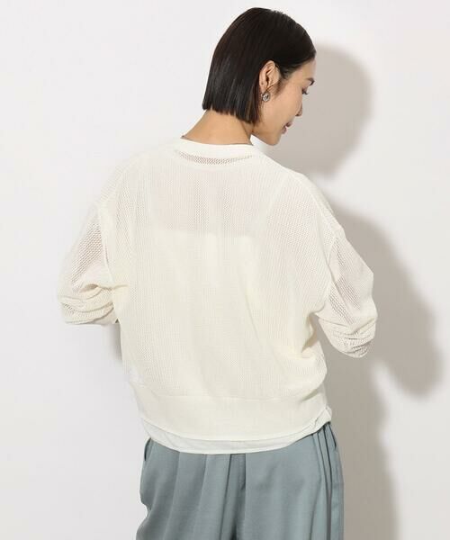 Maison de CINQ / メゾン ドゥ サンク カーディガン・ボレロ | [小さいサイズ]メッシュカーディガン(ホールガーメント) | 詳細3