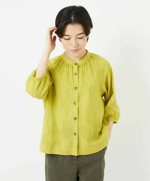 Maison de CINQ / メゾン ドゥ サンク シャツ・ブラウス | ドットジャガードシャツブラウス | 詳細12