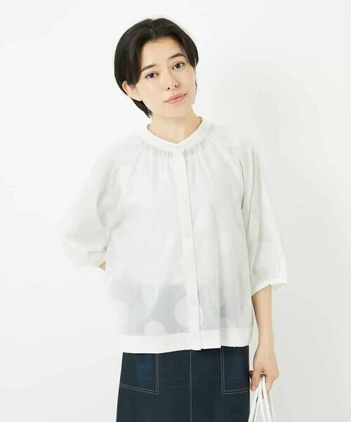 Maison de CINQ / メゾン ドゥ サンク シャツ・ブラウス | ドットジャガードシャツブラウス | 詳細13