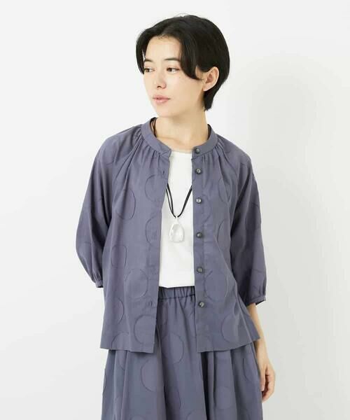 Maison de CINQ / メゾン ドゥ サンク シャツ・ブラウス | ドットジャガードシャツブラウス | 詳細2