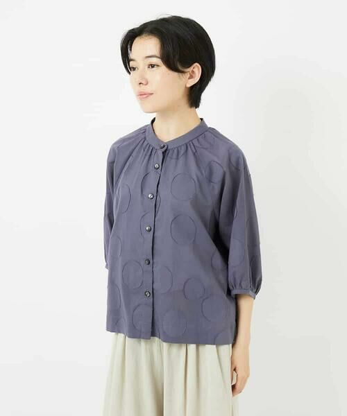 Maison de CINQ / メゾン ドゥ サンク シャツ・ブラウス | ドットジャガードシャツブラウス | 詳細5