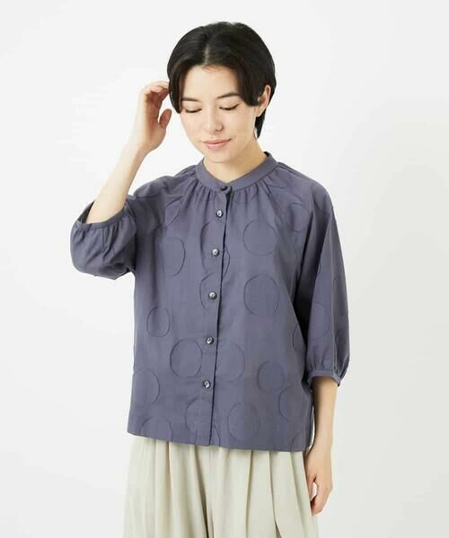 Maison de CINQ / メゾン ドゥ サンク シャツ・ブラウス | ドットジャガードシャツブラウス | 詳細6