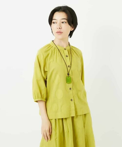 Maison de CINQ / メゾン ドゥ サンク シャツ・ブラウス | ドットジャガードシャツブラウス | 詳細9