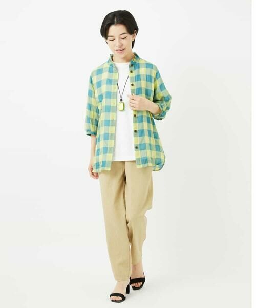 Maison de CINQ / メゾン ドゥ サンク シャツ・ブラウス | シャーリングチェックシャツブラウス | 詳細16