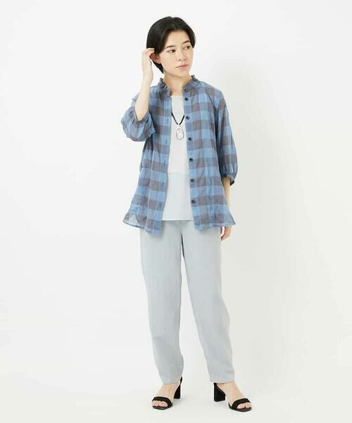 Maison de CINQ / メゾン ドゥ サンク シャツ・ブラウス | シャーリングチェックシャツブラウス | 詳細21