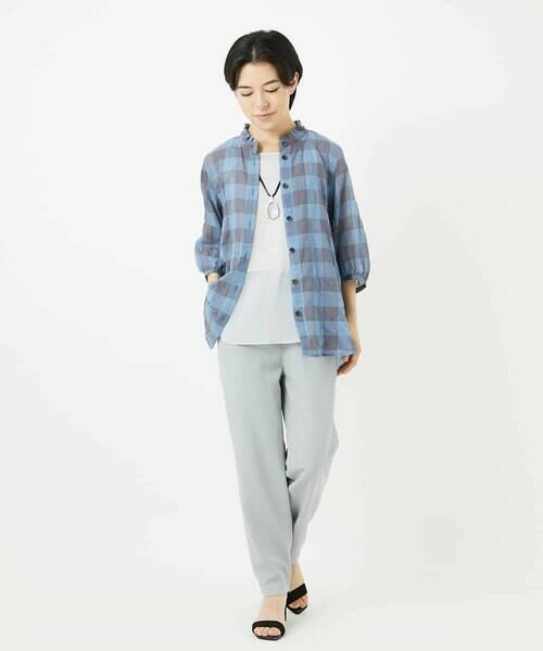 Maison de CINQ / メゾン ドゥ サンク シャツ・ブラウス | シャーリングチェックシャツブラウス | 詳細23