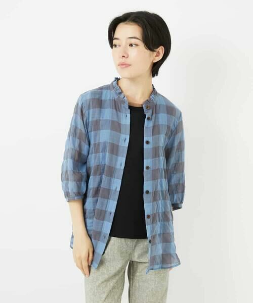 Maison de CINQ / メゾン ドゥ サンク シャツ・ブラウス | シャーリングチェックシャツブラウス | 詳細6