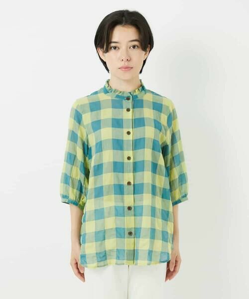 Maison de CINQ / メゾン ドゥ サンク シャツ・ブラウス | シャーリングチェックシャツブラウス | 詳細7