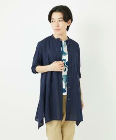 Maison de CINQ / メゾン ドゥ サンク シャツ・ブラウス | イレギュラーヘムチュニックブラウス