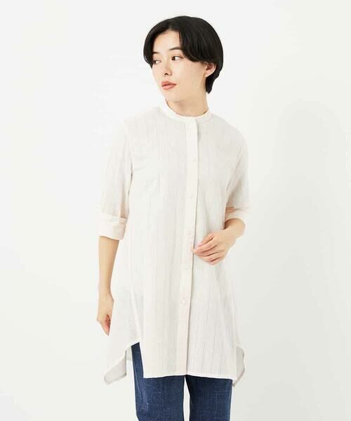 Maison de CINQ / メゾン ドゥ サンク シャツ・ブラウス | イレギュラーヘムチュニックブラウス | 詳細2