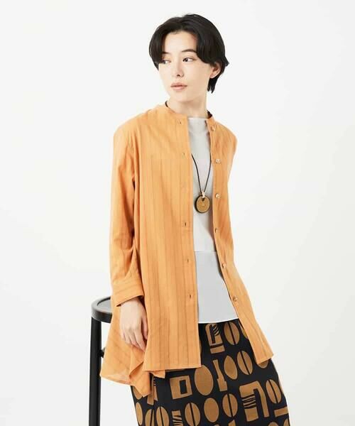 Maison de CINQ / メゾン ドゥ サンク シャツ・ブラウス | イレギュラーヘムチュニックブラウス | 詳細4