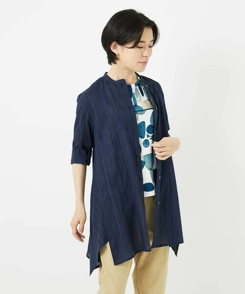 Maison de CINQ / メゾン ドゥ サンク シャツ・ブラウス | イレギュラーヘムチュニックブラウス | 詳細6