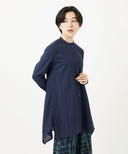 Maison de CINQ / メゾン ドゥ サンク シャツ・ブラウス | イレギュラーヘムチュニックブラウス | 詳細8